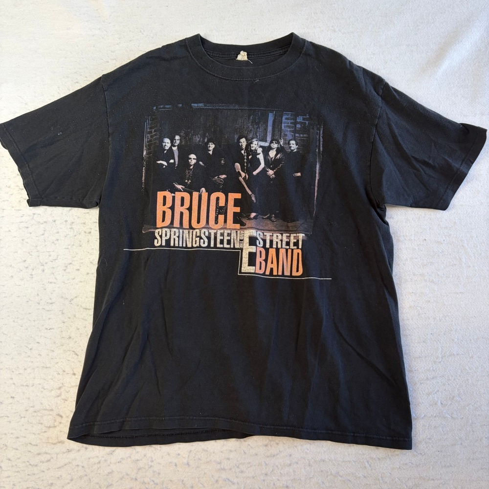 Bruce‎ Springsteen E Street Band T Shirt Mens XL Black 2003 World Tour Graphic